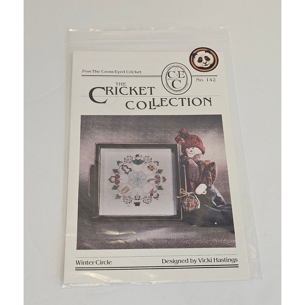 The Cricket Collection Cross Stitch Pattern No 142 Winter Circle Vicki Hastings